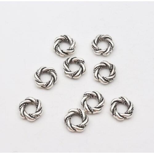 10pcs Antique silver Color Annularity Stripe Hollow Shape Clasps Connector For Necklace Earrings Jewelry Making DIY Accessories