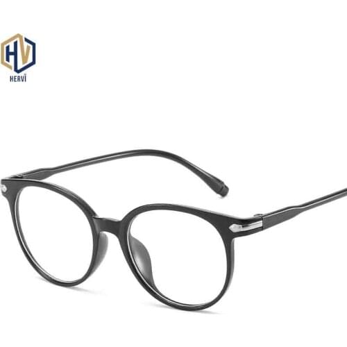 2020 Fashion Round Optics Glasses Frame Men Women Solid Color Metal Decoration Spectacles Frames Prescription Eyeglasses
