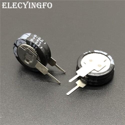 5Pcs/20Pcs 0.22F 3.6V ELNA DXS Series 11.5x13mm 3.6V0.22F V-Type Low ESR Farad Super Capacitor
