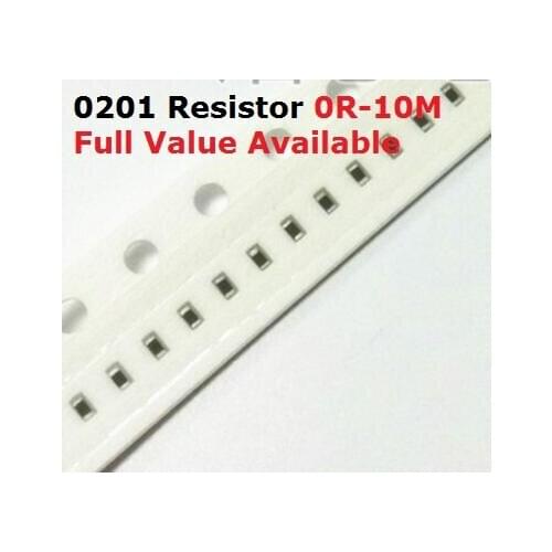 500PCS/lot SMD Chip 0201 Resistor 750R/820R/910R/1K/1.1K 5% Resistance 750/820/910/Ohm 1/1.1/k Resistors 1K1 Free Shipping