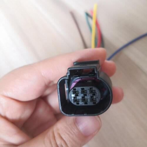 6 Pin 6 Way Taillight Lamp Plug LSU 4.9 Sensor Connector Pigtail For Golf 2010-2016 ForJetta 2006-2016 For A3 A4 2008-2016 A6