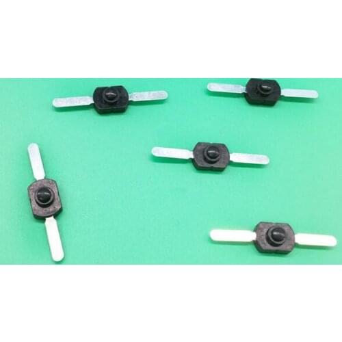 Free shipping 20Pcs YT-1712CC 1712-CC 17*12mm ON OFF Flashlight Button Switch Longer Feet Parallel Black 2 pins Central Button