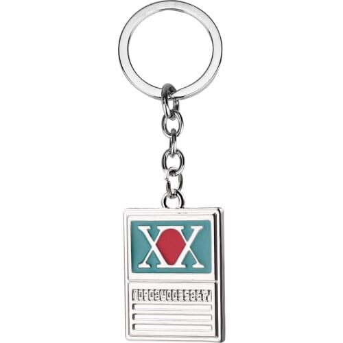 HUNTER x HUNTER Keychain GON FREECSS License Logo Metal Keyrings Holder Car Chaveiro Men Jewelry Valentines Day Gift