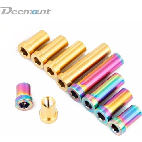 Deemount Recessed M6 Ti Nut W/Washer Full Length 13/17/21/25/31.5/35mm for Road Bicycle Brake Caliper C Clamp Fix Titanium Parts