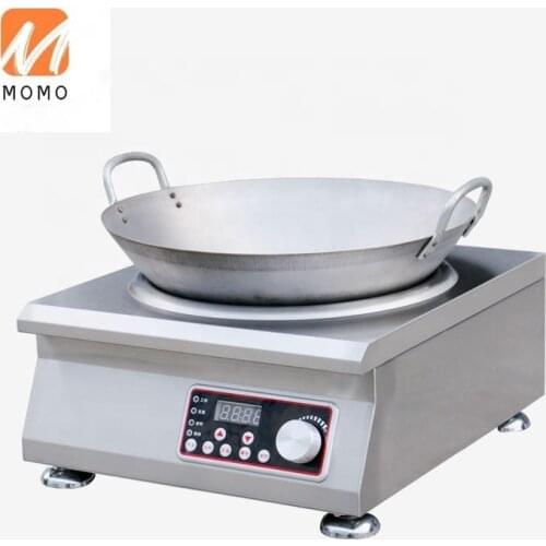 Stainless Steel 5KW Electric Induction Cooker Commercial Induction Wok