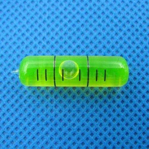 8*28mm Glass Tubular Bubble Level Glass spirit level vial Green Color Accuracy 6'/2mm