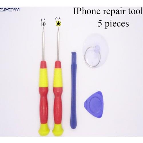 Hot selling 5 in 1 Mobile Phone Repairing Tool Kit Spudger Pry Opening Tool LCD Repair Tools with 1.5MM\0.8MM star screwdrivers