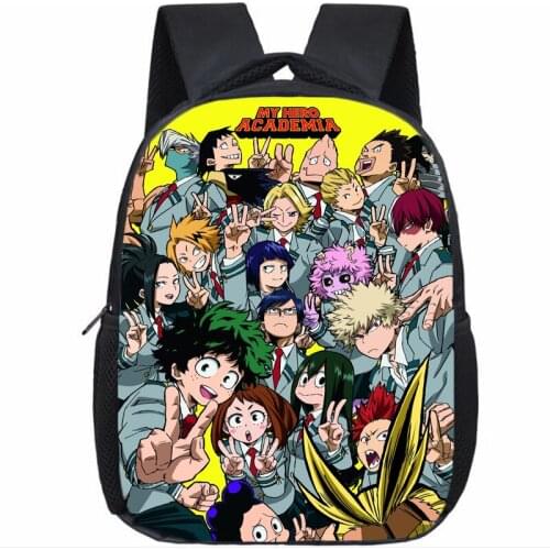Hot Sale Boku No Hero Academia Backpack Kindergarten Kids Rucksack Beautiful Printing Pattern Kindergarten Backpack Cute Bag