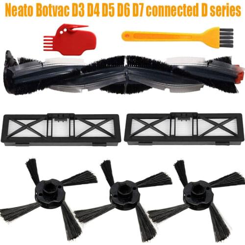 Combo Brush blade brush and bristle brush Beater for Neato Botvac D3 D4 D5 D6 D7 connected D series Vacuum Cleaners kit parts