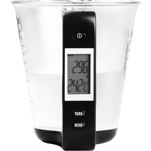 Measuring Cup Kitchen Accessories Scale Digital Beaker Libra Electronic Tool Scale With LCD Display Temperature Measurement Cups