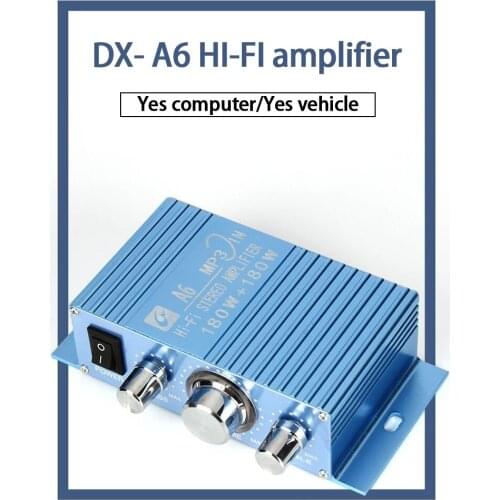 KYYSLB 40W*2 4-8ohm A6 DC12-15V 2.0 Channel Car Power Amplifier Board Computer Speaker DIY Finished Product Amplifier Board