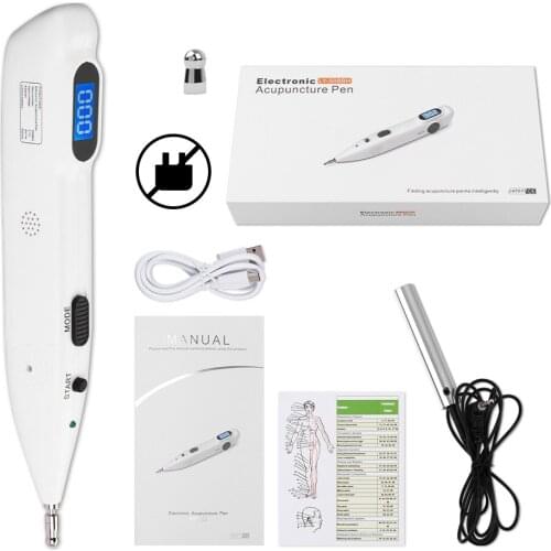 Laser Acupuncture Massage Pen Electronic Acupuncture Pen Meridian Energy Tool Automatic Find Acupressure Stimulator Health Care