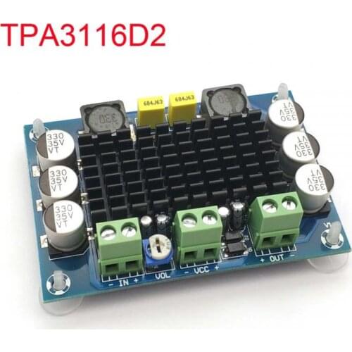 New HIFIDIY LIVE Mono 100W Digital Amplifier Board TPA3116D2 Digital Audio Amplifier Board 12-24V High Power Digital XH-M542