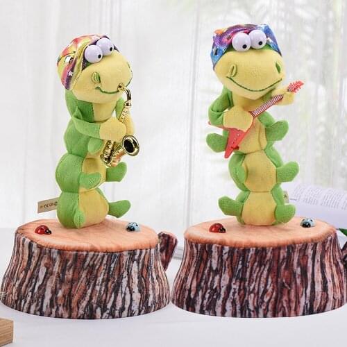 Toy Baby Plush Toys Plush Saxophone Guitar Caterpillar Sing Dancing Electric Toys Music Toys Child Gifts New Products Sell Well