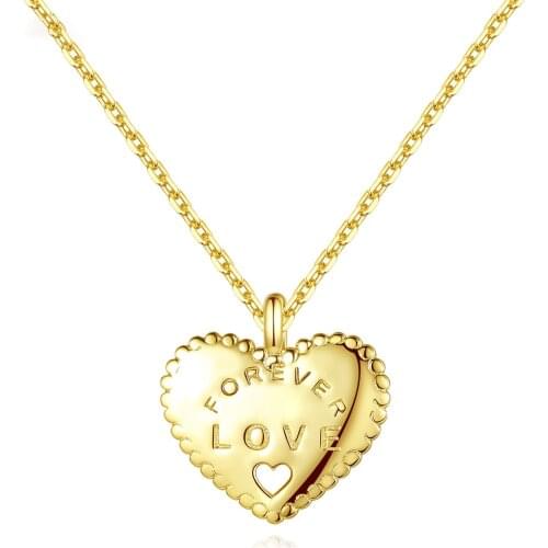 MetJakt S925 Sterling Silver Lovely Pendant Simple All-match Womens Necklace