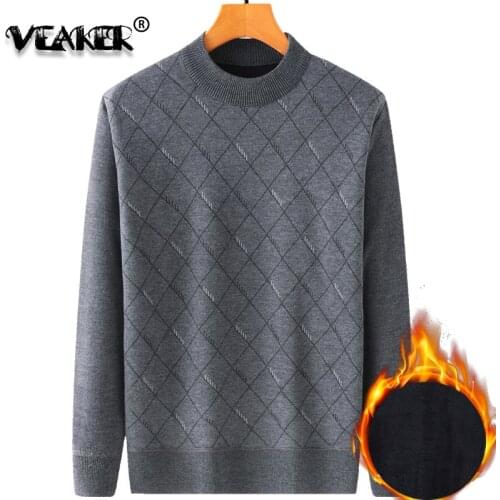 VEAKER Men's Wool Pullovers