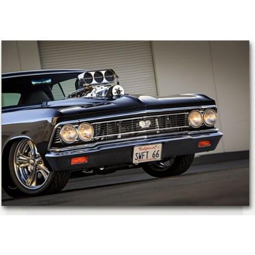 Vintage Muscle Car refitted Vehicle Wall Art Posters and Prints Canvas Art Framed Paintings For Room Decor