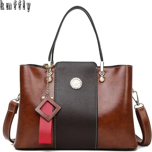 Vintage Women Hand Bag Patchwork Designers Luxury Handbags Women Shoulder Bags Female Top-handle Bags Fashion Brand Handbags Sac