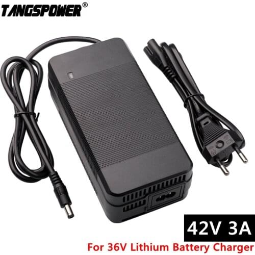 42V 3A Battery Charger For 10S 36V Li-ion Battery electric bike lithium battery Charger High quality Strong heat dissipation