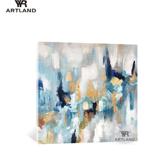 Gold posters wall art crafts Handmade acrylic oil painting on canvas wall art picture for living room sofa bedroom no framed