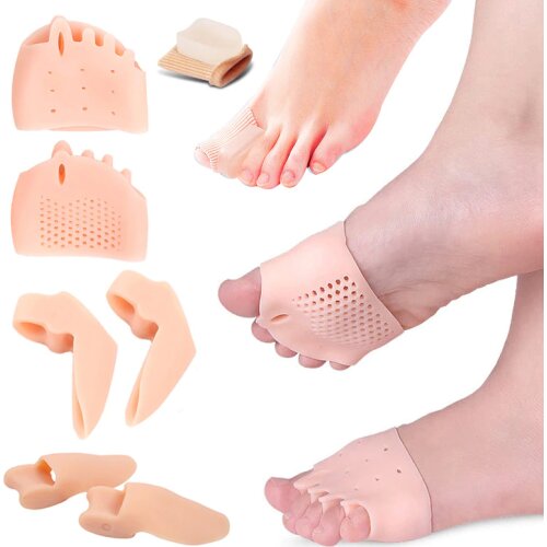 1/2Pair Orthotics Foot Care Tool Bone Thumb Correction Bunion Straightener Silicone Forefoot Pads Shoes Insoles Toe Separators