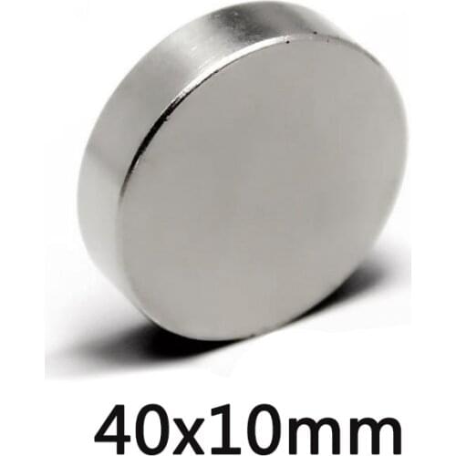 1PCS 40x10 mm N35 Big Round Magnets 40mmx10mm Neodymium Magnet Dia 40x10mm Permanent NdFeB Strong Powerful Magnetic 40*10