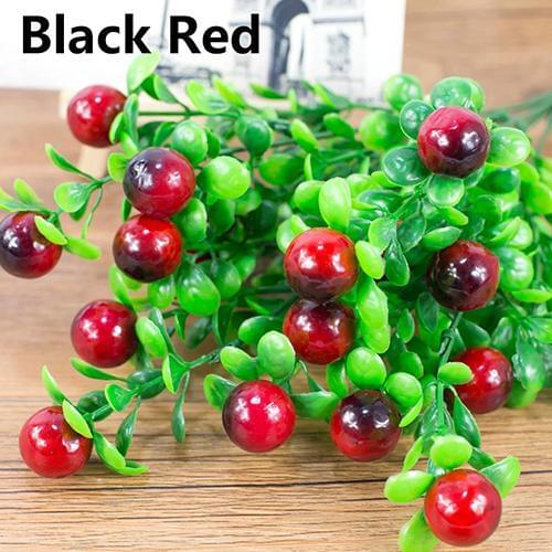 1Pc 6 Branches 18 Heads Artificial Fruits Home Garden Decoration DIY Art Fake Fruit for Wedding Party Supplies