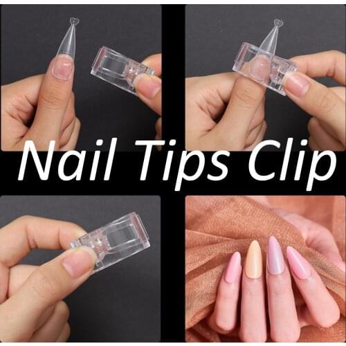 10/5/1Pcs Nail Clip Acrylic Nail Fake Finger Polish Extension Tips Quick Building Mold UV Gel LED Manicure Art Builder Tool