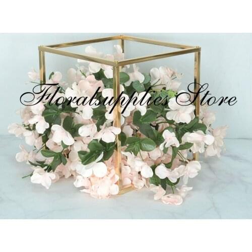 10pcs flower stand wedding centerpieces gold props metal decoration pillar table decorative frames columns