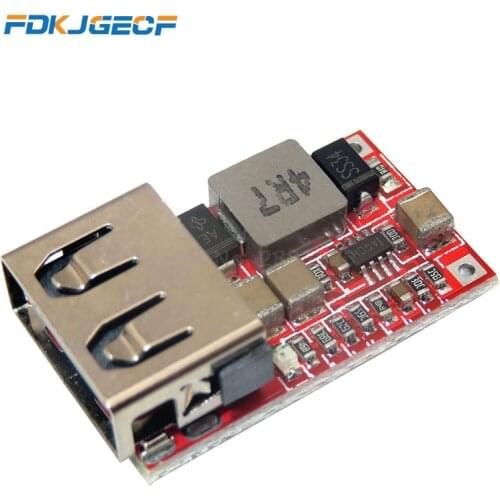 10pcs DC 6-24V 12V/24v to 5V USB Output Charger Step Down Power Module Mini DC-DC Step Up Boost Module