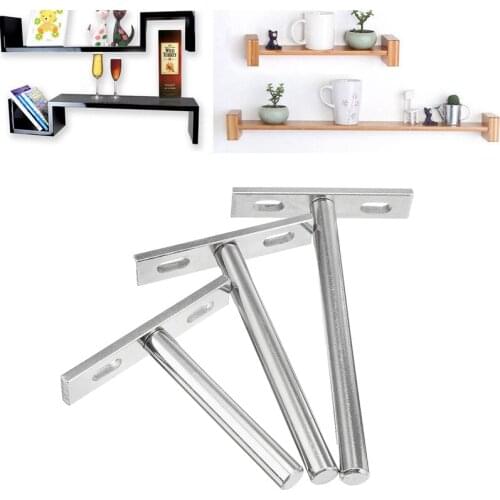 10PCS 3"4"5" Folding Shelf Support Bracket Hidden Floating Wall Shelf Support Brackets for Heavy Duty Bracket