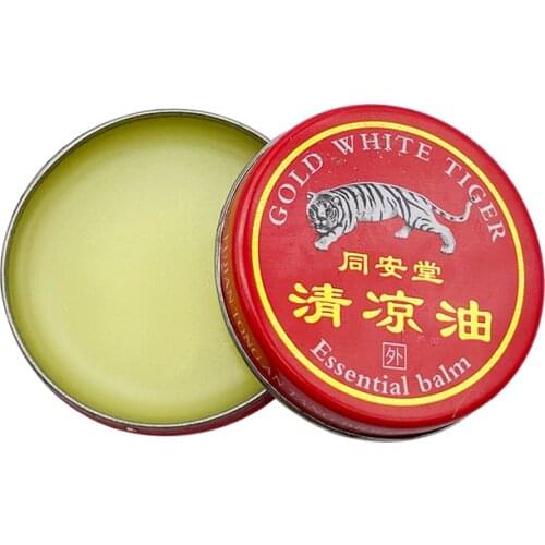 10g Refreshing Stomachache Gold White Tiger Cooling Oil Dizziness Antipruritic Gold Star Balm Anti Mosquito Headache Cream