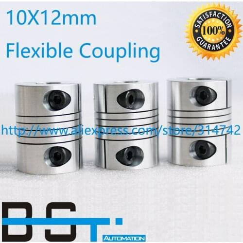 10x12mm CNC Motor Shaft Coupler 10mm To 12mm Flexible Coupling OD 30x L40mm