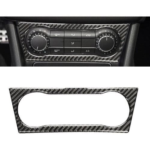3D Carbon Fiber Car Air Conditioning Panel Trim New Cover Stickers for Mercedes-Benz GLA/CLA/A/B Class car Sticker