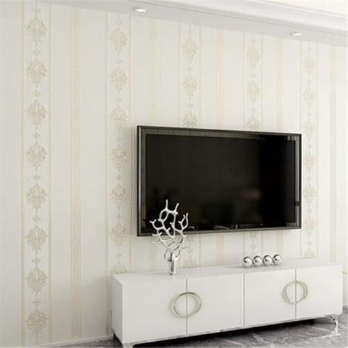 Beibehang tapety Simple modern vertical striped wallpaper bedroom living room wall papers home decor High end new wallpapers