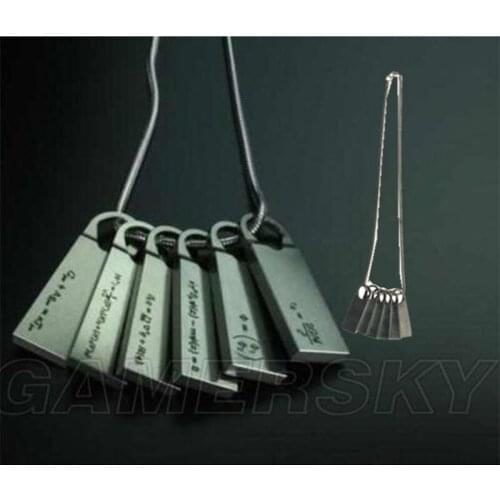 Death Cosplay Stranding Necklace Sam Pendant Porters Bridges Chemical Fomulas Necklace Alloy Keychian