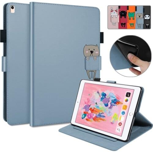 For iPad 8th 7th 6th Generation Case Kawaii Cartoon Flip Wallet Tablet For iPad 10.2 Case For iPad 9.7 Air 2 1 iPad 8 7 6 5 Case