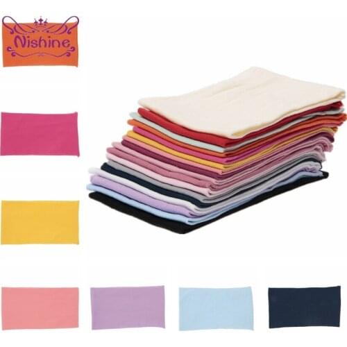 Nishine 10pcs/lot Kids Newborn Nylon Wide Headband Elastic Cotton Blend Headbands for Children Girls Headwear Hair Accessories