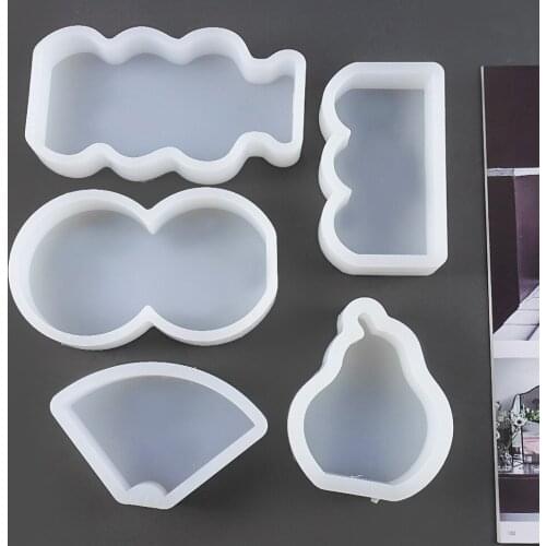 Simple Line Candle Mold Tree Home Decoration Candle Making Supplies DIY Geometric Candle Mould Art Craft Sap Soap Molds JU0167