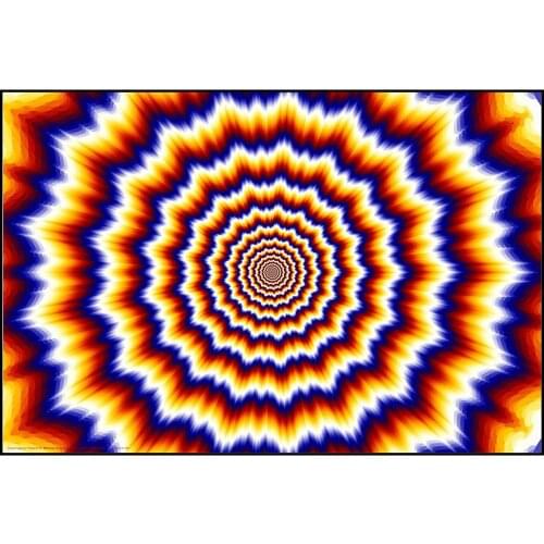 Fractal Explosion Illusion Trippy Acid Psychedelic HD Canvas Painting Canvas Posters and Prints Wall Art Bar Home Decor Sticker