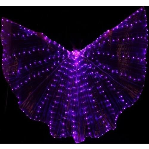 Hot-Selling Bellydancing LED Isis Wings Nice Oriental Dance Accessory LED Wings Sexy Stage Show Props Wings 5 colors