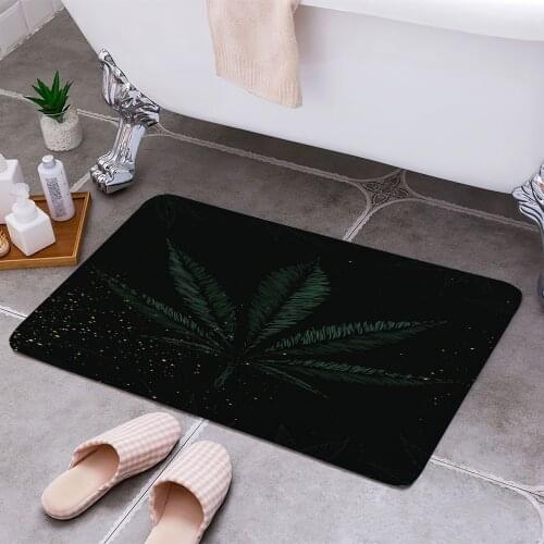 Weed 3D Print Doormats Rectangle Non-Slip DoorMat Bedroom Kitchen Entrance Print Door rugs Dropshipping