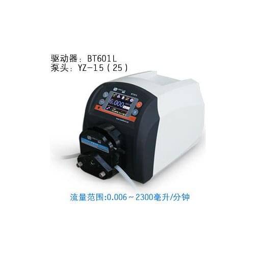 BT601L YT15 Plastic Intelligent peristaltic pump Adjustable High Big Flow Control Lab Liquid Pump 0.006-2300ml/min