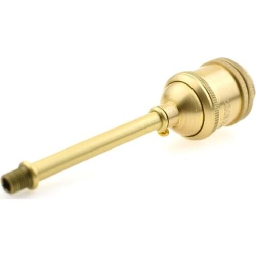 Brass Dental Tube Double Head Hollow Straight Table Lamp Chandelier Connecting Pipe Crafts Candle Table Decoration Tooth Tube