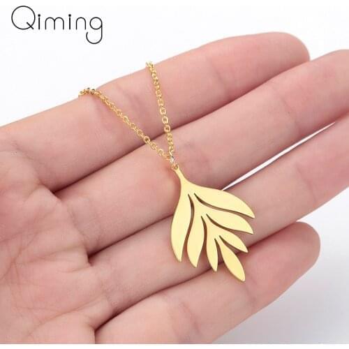 Summer Plant Leaves Necklace Bohemia Mothers Gift Fashion Jewelry Gold Leaf Women Necklace Chokers Cheap Gift Collier