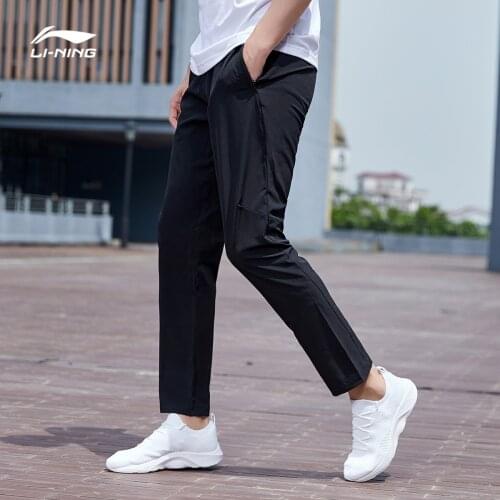 Li-Ning Men 2021 New Summer Quick Dry Training Pants Comfortable Breathable Sweatpants Elastic LiNing Sports Trousers Aykp717