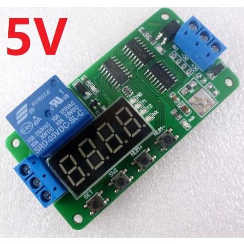 5V Multifunction Delay Relay PLC Cycle Timer Module Time Switch for Arduino UNO MCU Development Boards