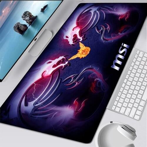 Fashion MSI LOGO Big Keyboard Desk Mat Large Mouse Pad Manga Game Mouse Mat Carpet Computer Mousepad Gaming Mause Pad gift