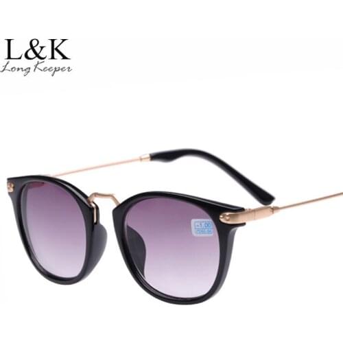 Long Keeper Men Womens Myopia Sun Glasses Eyeglasses Frame With Degree -1.00 -1.50 -2.00 -2.50 -3.00 -3.50 -4.00