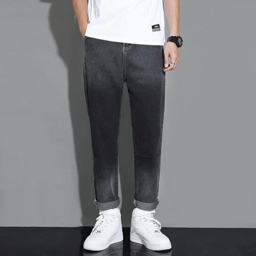 Gradient Color Jeans Men 2021 New Korean Version of The Trend of Loose Straight Leg Pants Fat Large Pants Men 4XL 5XL S-3XL